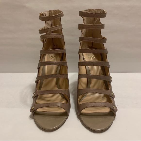Vince Camuto ‘Kanastas’ Caged Heels Nude Mauve Color - Picture 2 of 14